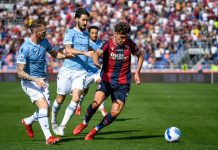 Bologna travolgente al Dall’Ara, Lazio battuta 3-0