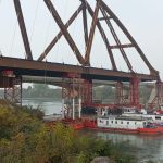 San Benedetto Po, varo del ponte sospeso a causa del maltempo