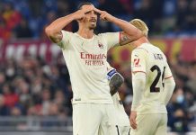 Il Milan espugna Roma con super Ibra, in testa col Napoli