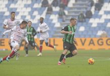 Gol ed emozioni nel lunch match, Sassuolo-Cagliari 2-2