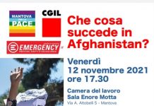 Venerdì incontro sull’Afghanistan