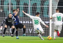 Il Sassuolo piega l’Inter 2-0, luci azzurre a San Siro