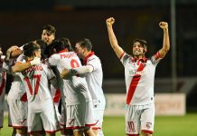 Calcio Serie C – Mantova, serve un altro exploit con la Triestina per spiccare il volo Checchi Lorenzo (Mantova) esultanza (11)