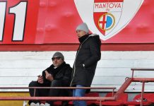 Calcio Serie C – Maurizio Setti: “Visto? Questo Mantova merita fiducia” Setti e Masiello in tribuna al Martelli