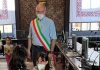 I piccoli della scuola cittadina dell’infanzia Vittorino da Feltre in visita nella la sede Municipale di Mantova