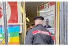 Identificato il presunto autore dei danneggiamenti alla sede del Pd