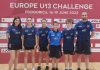 Tennis Tavolo – Europe Under 13 Challenge, l’Italia di Marinelli in gara dal 5° all’8° posto
