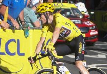 Al Tour acuto di Laporte, 3° Dainese, Vingegaard leader