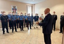 Il generale di Corpo d’armata Gino Micale in visita al comando provinciale