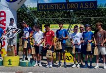 Ciclismo – Gli Allievi del Mincio Chiese danno spettacolo a Dro Il podio degli Allievi a Dro