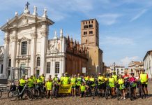 Dalla Ciclovia di Sant’Andrea 25 ciclisti a Mantova