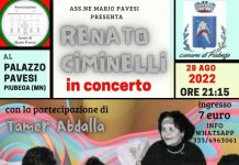 Renato Ciminelli a Palazzo Pavesi domenica a Piubega