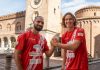 Calcio Serie C – Mantova, svelata anche la seconda maglia rossa Gerbaudo e Ghilardi in posa con la seconda divisa