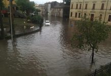 Case allagate a Sermide, scesi in pochi minuti 70 millimetri di pioggia