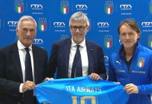 ITA Airways e Federcalcio insieme per far volare le Nazionali