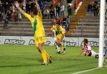 Calcio Serie C – Diciassette anni fa l’ultimo successo del Mantova a Vicenza Il gol di Noselli a Vicenza nel 2005