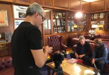 Calcio Serie C – L’11 novembre all’Ariston “Era biancorossa”, il docu-film sul Mantova Zoff durante le riprese col regista D'Anna