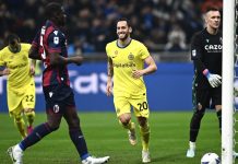 L’Inter torna alla vittoria, 6-1 al Bologna