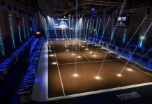 Alle Nitto Atp Finals di Torino un campo da tennis in caffè di scarto