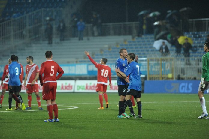 L'ultimo Novara-Mantova, nel 2015: finì 1-0 per i piemontesi