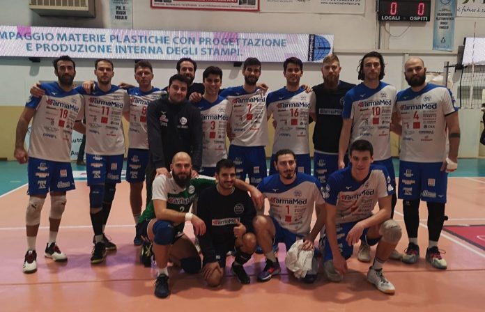 I giocatori del Gabbiano festeggiano la qualificazione