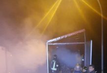 Rimorchio in fiamme in A22 l’altra notte a Mantova Sud