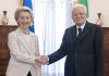 Mattarella-Von der Leyen “Unione Europea compatta sui temi importanti”
