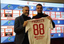 Calcio Serie C – Battisti a 360 gradi: “Mantova, la salvezza prima di tutto” Battisti con Padella