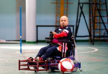 Powerchair Football – I Macron Warriors passano a Bareggio con un gol di Mercuri luca_mercuri_powerchair_football