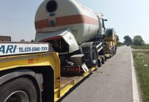 Ultimato il recupero dell’autocisterna rovesciata con il carico di Gpl. Riaperta la Sp 56