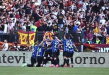L’Inter non si ferma più, Dimarco e Lukaku stendono la Roma