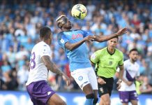 Il Napoli festeggia lo scudetto, battuta 1-0 la Fiorentina