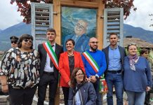 Pegognaga e Massimeno, gemellaggio nel ricordo di don Dante Lasagna Sindaci e assessori dei due comuni davanti al capitello didon Lasagna_2646531