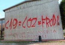 No Vax in azione al Fermi, scritte sui muri della scuola