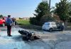 Scontro auto-moto a Reggiolo: due ustionati, uno è di Suzzara