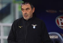 Sarri “Inter la più forte, chance Lazio intorno al 25%”