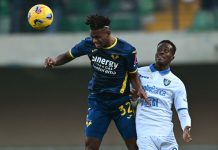 Verona-Frosinone 1-1, a Suslov risponde Kaio Jorge