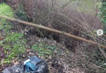 Pulizia della scarpata sul cavalcavia