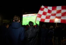 Salta il maxi schermo per la gara di lunedì sera