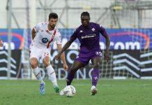 Monza avanti di due gol, Fiorentina 2-2 al 96′ con Gosens