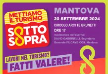 Lavoro nel turismo a Mantova, la Filcams fa il punto della situazione: venerdì 20 settembre all’Arci Te Brunetti