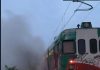 Treno in fiamme a Felonica, panico tra i passeggeri