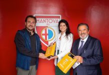 Calcio Serie B – Dal Gruppo Mantova Salus due defibrillatori per l’Acm Botturi con Anna e Guerrino Nicchio