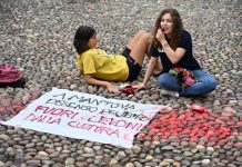 Animalisti in piazza contro le sponsorizzazioni del Festival. Levoni ancora nel mirino