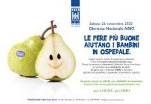 Ventesima giornata nazionale Abio, le pere più buone aiutano i bambini in ospedale