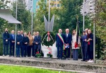 Deposta una corona d’alloro per commemorare gli invalidi e Caduti sul Lavoro