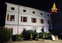 Incendio in una casa a Buscoldo