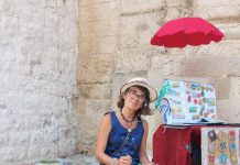 Con il camper su e giù per lo Stivale per dipingere e vivere d’artista. la storia di Marzia Sandri