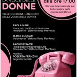 Lunedì 25 novembre alla Cgil di Mantova incontro con Telefono Rosa Lunedì 25 novembre alla Cgil di Mantova incontro con Telefono Rosa