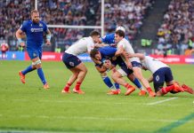 L’Italrugby crolla all’Olimpico contro la Francia